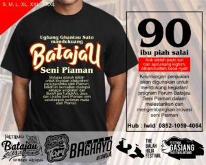 Gugah Kesadaran Perantau, Batajau Seni Jual Kaos untuk Danai Kegiatan