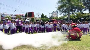 TK Paud Habibi Ajak Siswa Praktek Lapangan ke Damkar