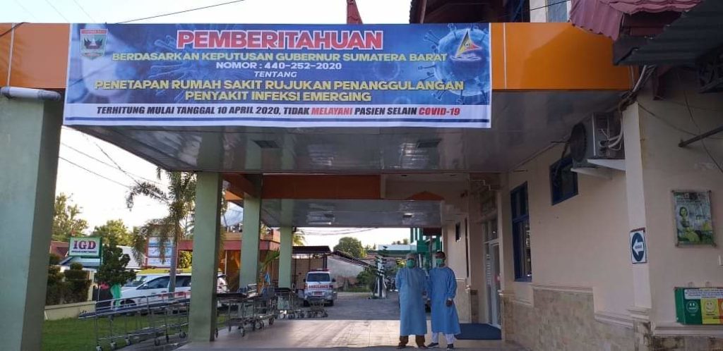 Khusus Covid 19, RSUD Pariaman Tidak Lagi Terima Pasien Umum Mulai Besok