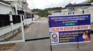 2 Perumahan di Kelurahan Jati Terapkan “Lockdown”