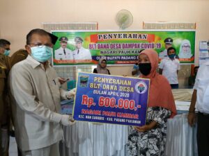 Padang Pariaman Kabupaten Pertama Penyalur BLT Dana Desa di Sumbar