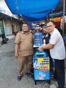 Cegah Penyebaran Covid, Lubuk Alung Sediakan Wastafel Portable di Pasar