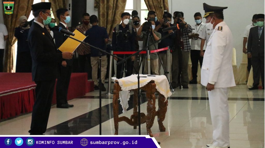 Gubernur Sumbar Lantik Zuldafri Darma Jadi Bupati Tanah Datar