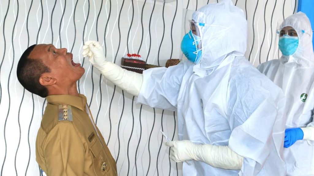 Sambut Kedatangan Wapres, Walikota Pariaman, Tenaga Medis, TNI, Polri Dites Swab