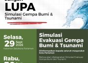 Jangan Lupa! Simulasi Evakuasi Gempa dan Tsunami Kota Pariaman